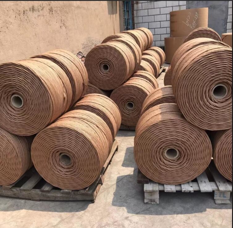 Cable Filler Yarn Brown Kraft Paper Rope Twisted 5 / 32'' 4mm For Wire