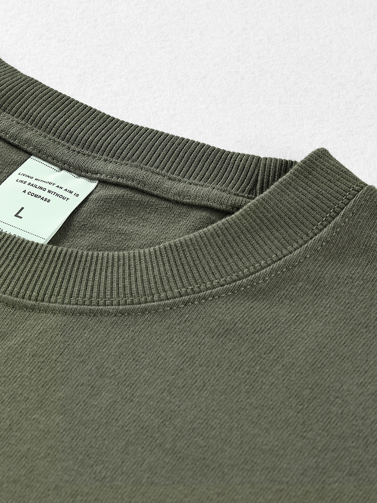 Organic Heavyweight Cotton Hoodie Reflective Camo Crewneck Sweatshirt 310g