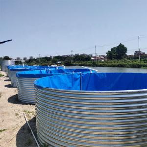 China Outdoor Indoor Flexible Water Tank Recirculating Aquaculture System Tilapia Fish Farming Tank wholesale