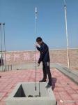 Fuel fueling station underground tank magnetostrictive liquid level gauging