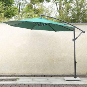 China Green Sun Garden Umbrella OEM Rectangular Cantilever Parasol wholesale
