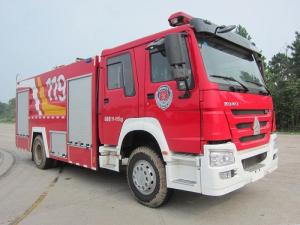 China Howo 8T Foam Fire Truck , Water Tank Firefighting Apparatus 6 Wheel 290hp wholesale