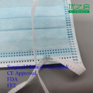 China Hanging Ear Surgical Medical Mask Isolating Bacteria Pollen Dust Haze wholesale
