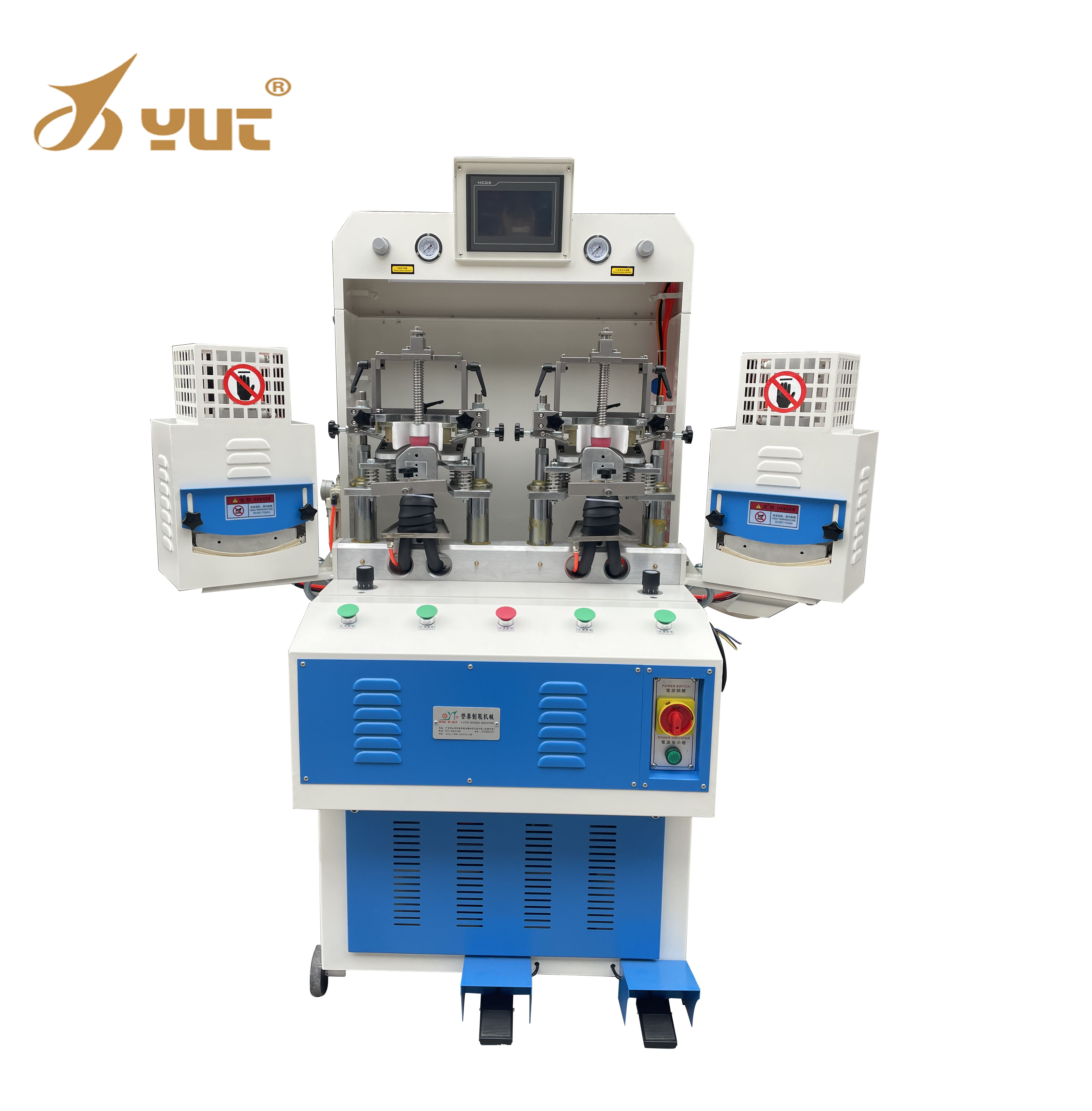 3KW Computer Controlled Shoe Moulding Machine Automatic Shoe Upper Machine
