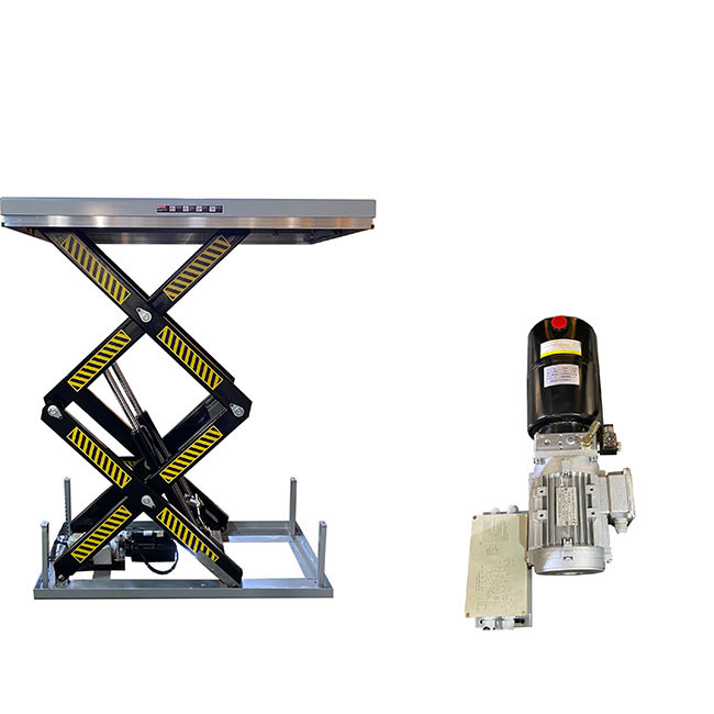 1 Ton Double Scissor Lift Tables 51.18inx32.28in Max Height 70.08in