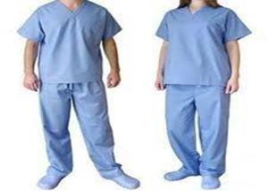 China Nonwen Aseptic Scrub Suits , Chemical Resistant Disposable Protective Coveralls wholesale
