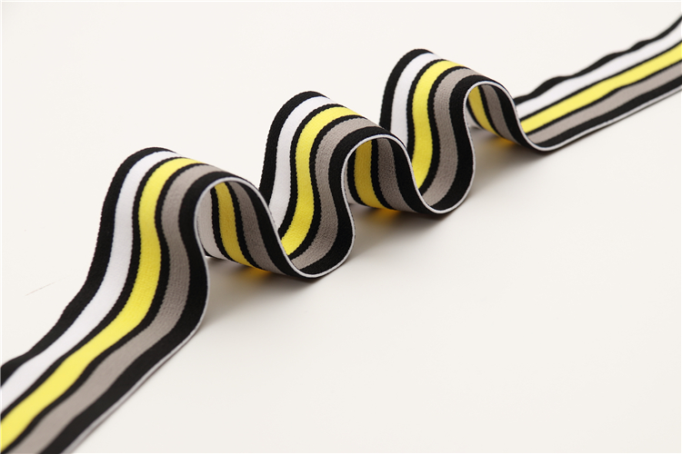 Custom Logo Polyester Shandong Factoryshoes Home Textile Jacquard Woven Elastic Band