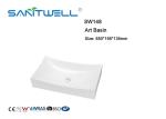 Beautiful Glaze Ceramic Countertop Basin / Bathroom Ceramic Basin Modern Design