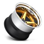 Matte Black polish face 3PC aluminium forged wheels 5x120 offset rim forged car