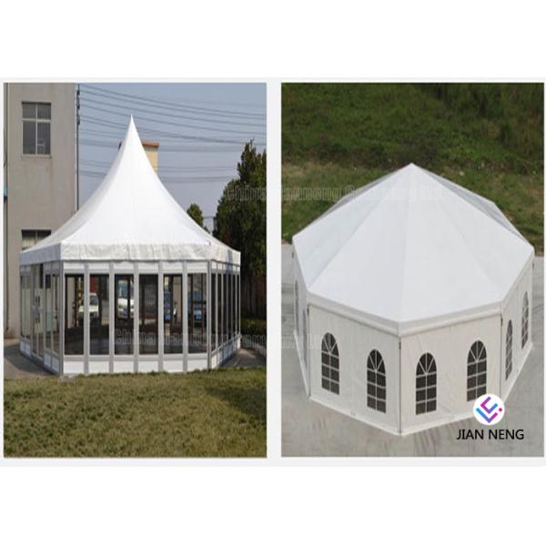 Aluminum Material High Peak Tents Glass Sidewalls For Meeting / Exhibition