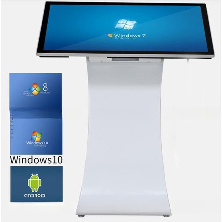350nits Stand Up Computer Kiosk LCD Touchscreen PC Kiosk 1920x1080