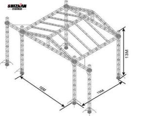 China Flat Aluminium Bolt Lighting Box Truss wholesale