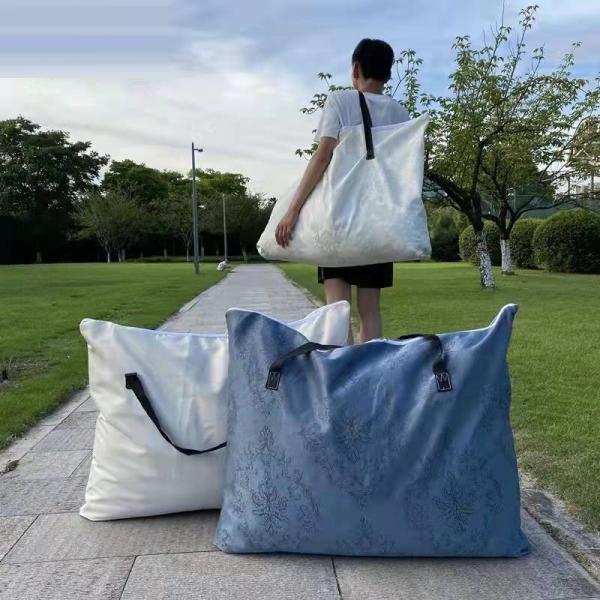 Quality Extra-Large Thickened Moving Packing Bag Quilt Storage Bag Luggage Bag Cloth High-Value Hand-Carried Students Going Out for sale