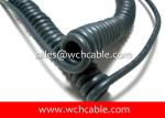 UL21127 Polyurethane PUR Sheathed Elastic Curly Cable 75C 600V