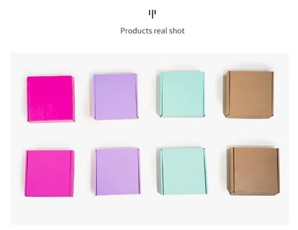 Gift Packaging Rectangle Corrugated Paper Box CMYK UV Printing