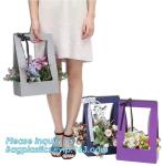 Handle Kraft Paper Flower Bag Wedding Confetti Cones Shaped Bouquet Bag Plant