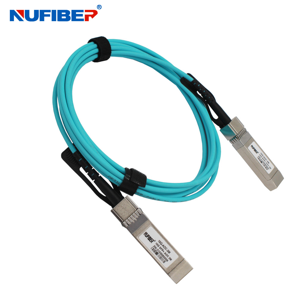 Active Optical Cable 10Gbps SFP+ to 10G SFP+ AOC OM3 Fiber Optical Cable for Data Center