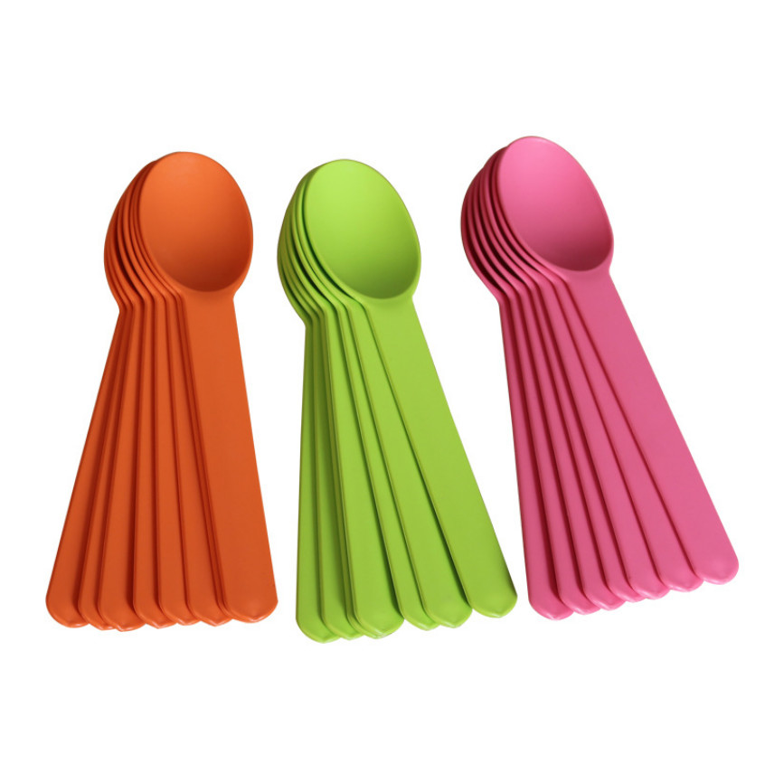 Biodegradable Frozen Yogurt Spoon Corn Starch Plastic Disposable Spoons