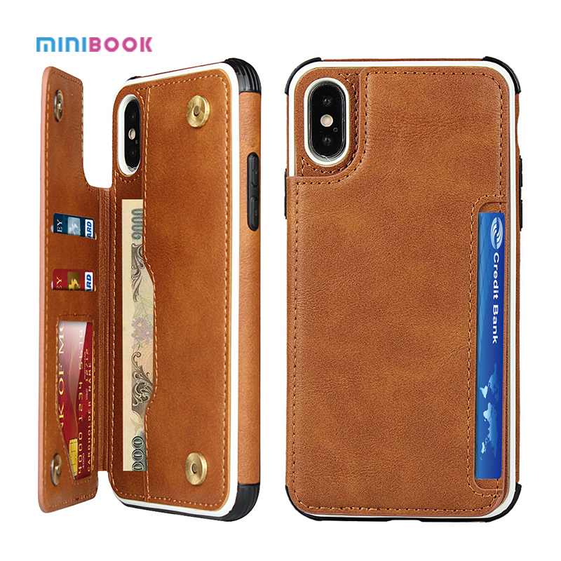 Top Grade Leather Wallet Phone Case for iPhone 13/14 Shockproof and Multi-functional