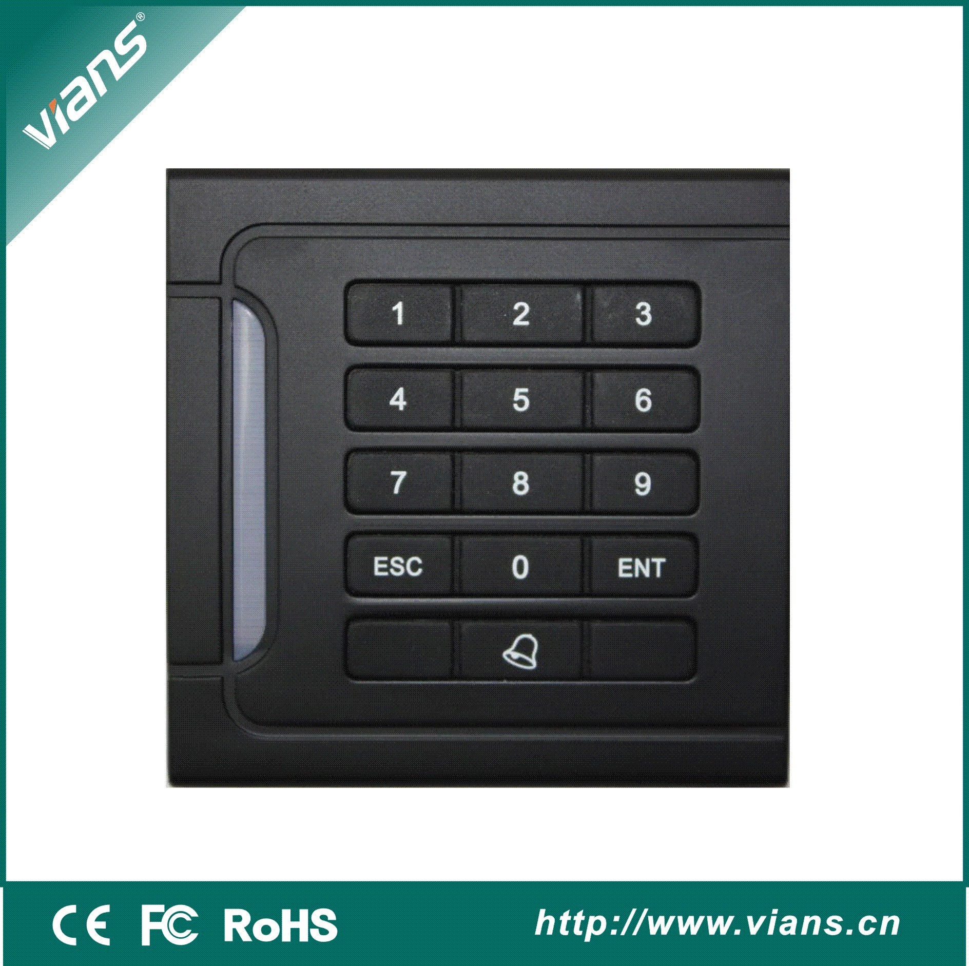 125KHz Ultra Thin Mini Contactless Smart ID Card Reader Proximity Wiegand 26/34