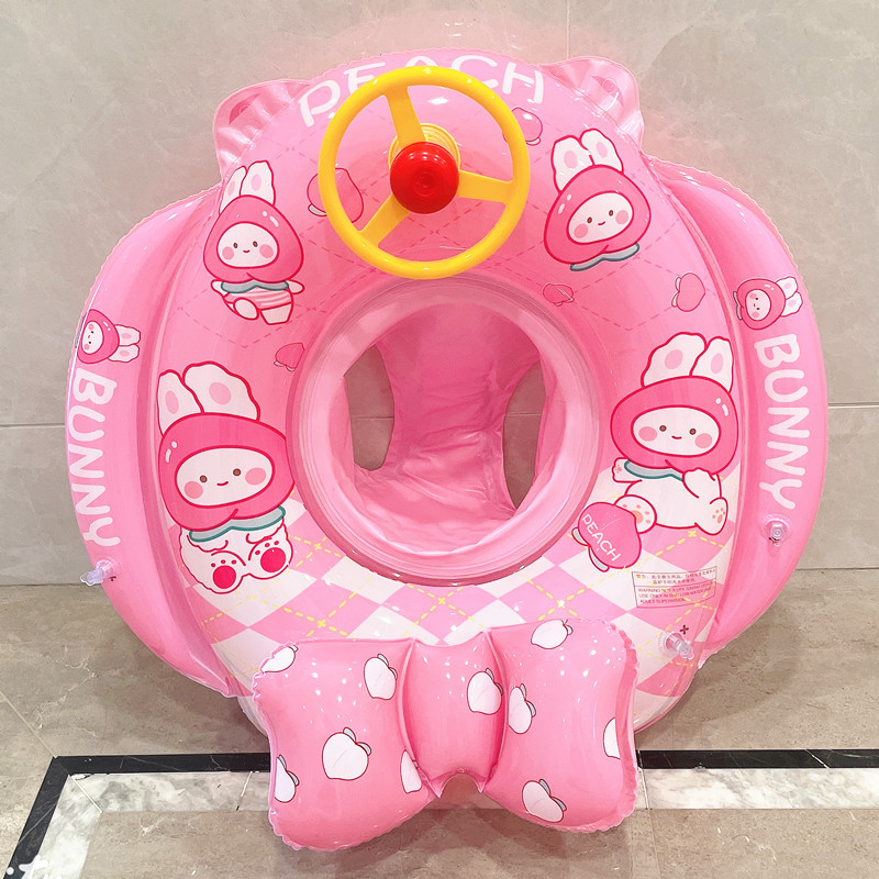 Unisex Inflatable Swim Rings Cute Whale Pattern Beach Party Toys with Floating Design