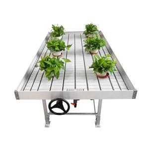China 4*8ft ABS Hydroponic Greenhouse Rolling Benches 75cm Height on sale