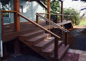 China Customized Stainless Steel Wire Railing Systems , Stainless Steel Wire Balustrade wholesale