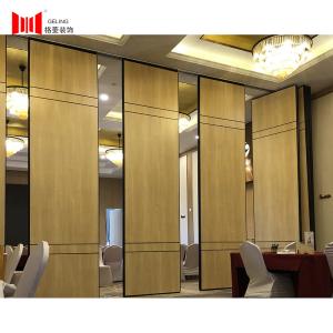 China Acoustic Folding Wooden Partition Wall Collapsible Sliding Room Dividers wholesale