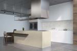 Beige Cararra Artificial Quartz Slab Antifouling High Hardness Kitchen