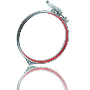 China Metal 250mm Airtight Sealing Galvanised Pipe Clamps wholesale