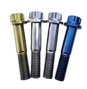 China Titanium Alloy Flange Bolts Screws Customized Modified Titanium Bolts wholesale
