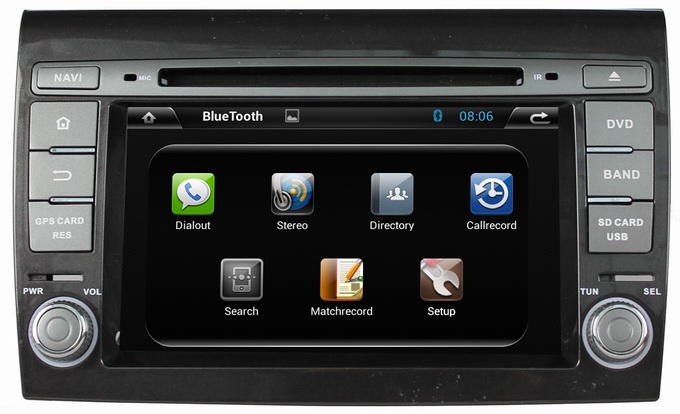 Ouchuangbo Auto DVD GPS Navigation for Fiat Bravo 2007-2012 3G Wifi iPod RDS Radio Android 4.2 System OCB-7011C