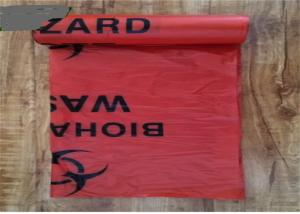 China Heat Sealing Medical Garbage Bags PE Material Customised Printed Recyclable wholesale
