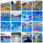 Anti UV Kids Water Park Equipment Fiberglass Whale Water Slide