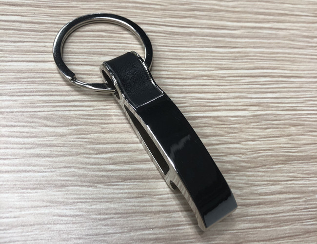 PU Leather Bottle Opener Key Holder Multifunction Pantone Color