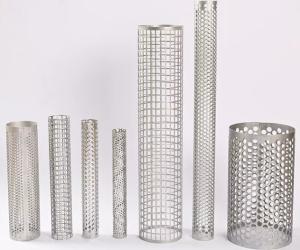 China 30mm 50mm Round 304 Stainless Steel Filter Mesh Perforated Metal Tube wholesale