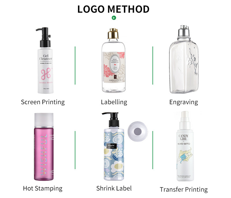 Embossed Logo Liquid Soap Bottles 80ML Hand Wash Empty Bottle