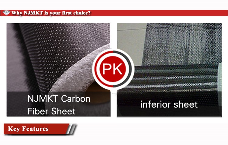 Strength Black Carbon Fiber Fabric for Construction Reinforcement CE Approved 3900Mpa