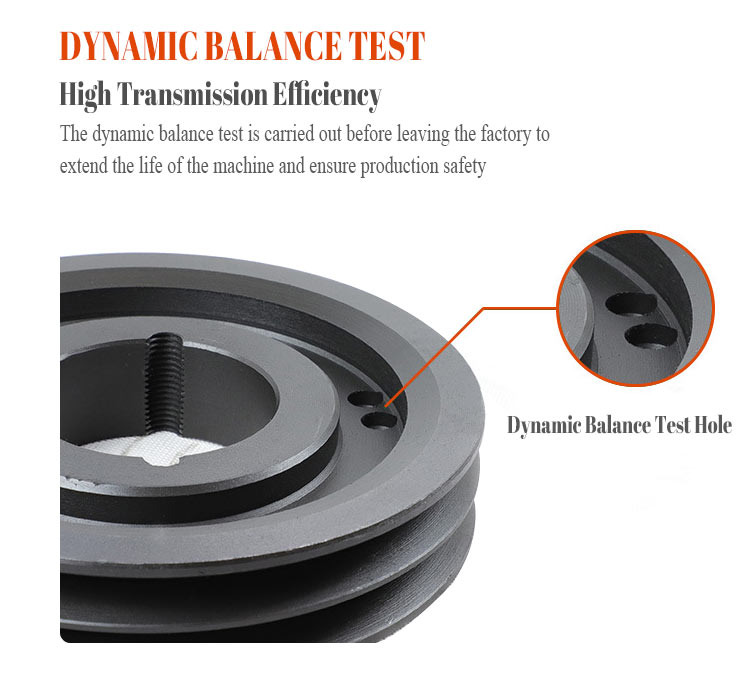 Standard Bore Cast Iron V Belt Pulley with Static and Dynamic Balance SPZ SPA SPB SPC