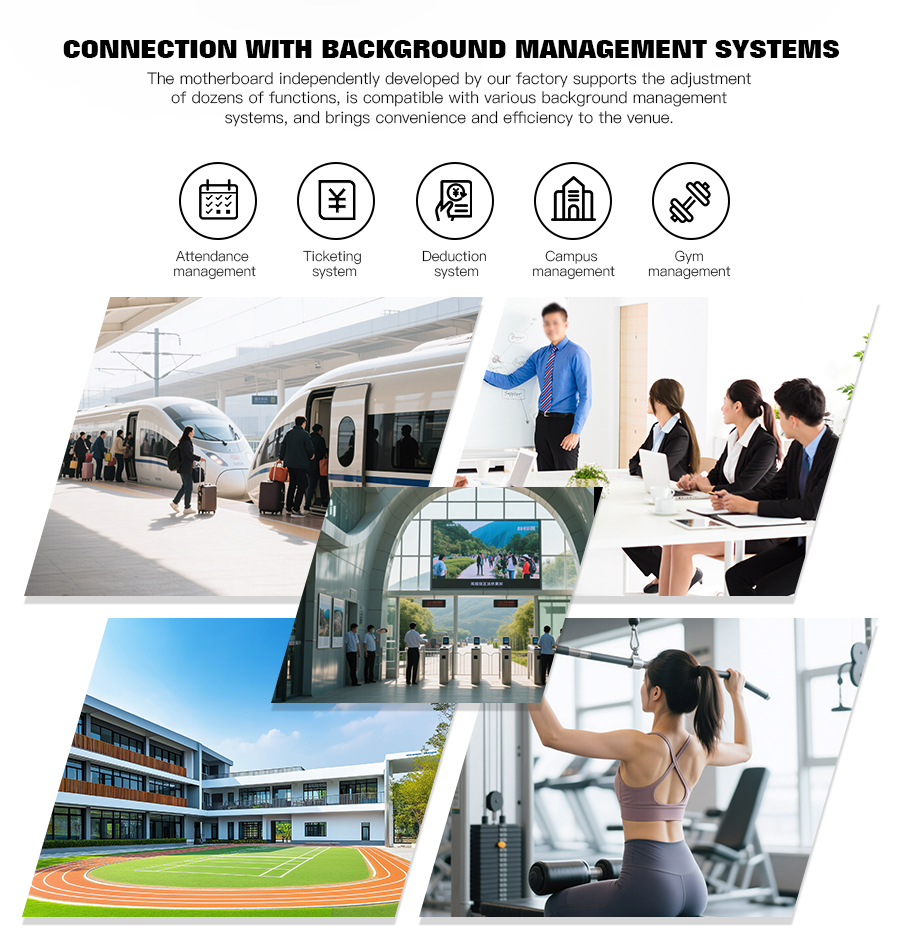 Bidirectional Pass Access Control Face Recognition Turnstile Gate Half Height