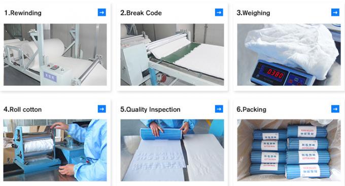 Breathable Odorless Type Surgical Supply Medical Cotton Wool Roll 500g 2