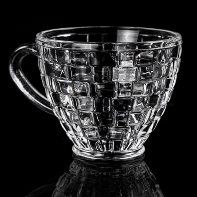 Popular products 5oz Woven Collection Clear Transparent 150ml Coffee Mug Tea Glass
