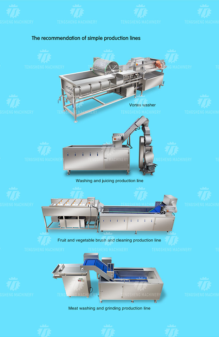 1.5KW Cassava Vegetable Processing Machine Canning Plant Industrial SS