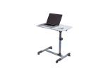 Tilt-Top Medical Adjustable Overbed Bedside Table With Wheels