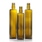 Empty Marasca Glass Oil Bottle 100ml 750ml Transparent Green