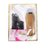 Portable Rechargeable 2in1 Ultrasonic Facial Skin Scrubber Anti-aging Lift