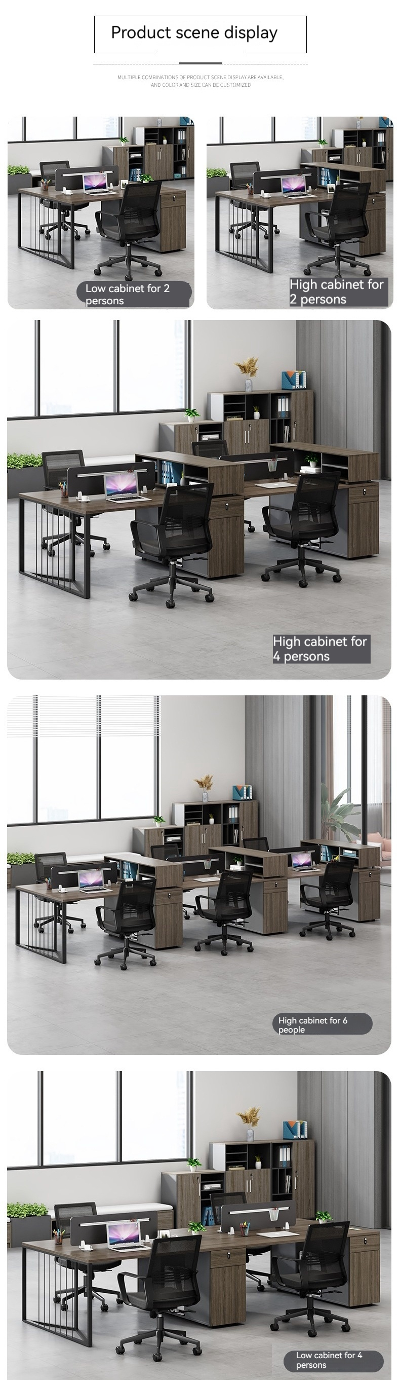 Mail Packing N Single/Double Office Desk and Chair Combination for Modern Workspaces