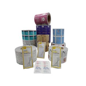 China Wood Pulp Four Layers Laminated Aluminum Foil Film Roll Packaging Bzk Wipes wholesale