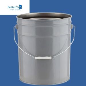 China Metal Unlined Paint Cans , 5 Gallon Paint Buckets With Lids wholesale