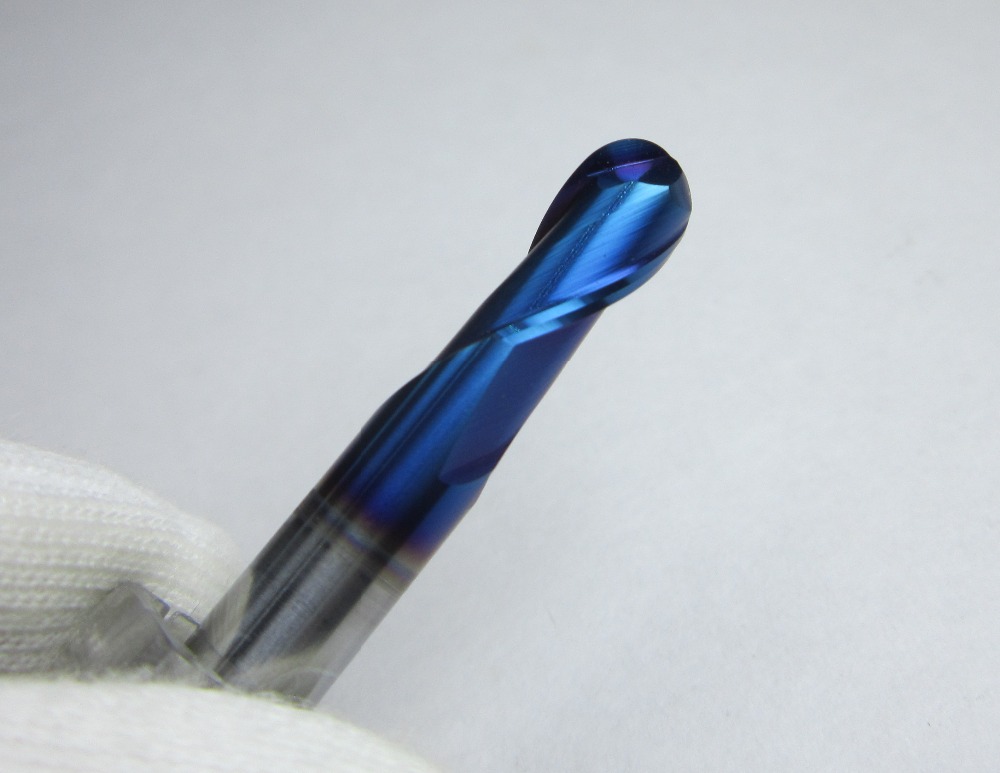Tungsten Carbide Ball Nose End Mills CNC Machine Milling Cutter For Metalworking